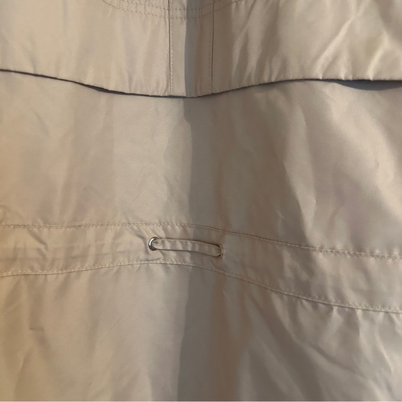 NWT Jones of New York Rain Coat Removable Hood water repellent Women XL Cream - Picture 8 of 12